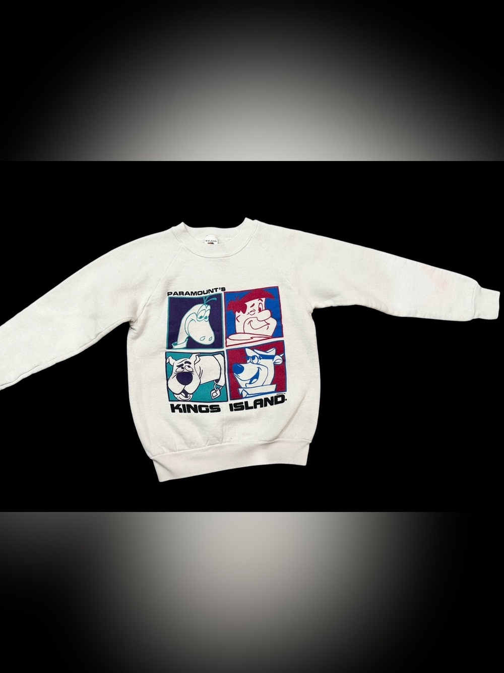 Vintage Paramount Kings Island Hanna-Barbera Flinstone’s Sweatshirt Youth 10/12